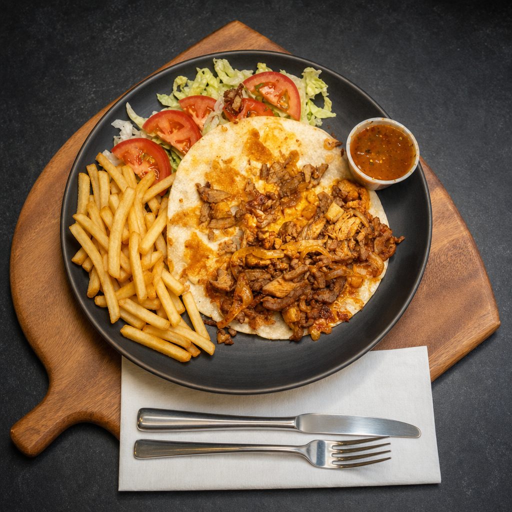 Mixed Meat Quesadilla.