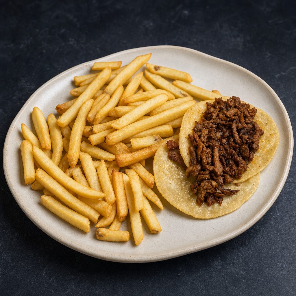Kids Taco & Fries.
