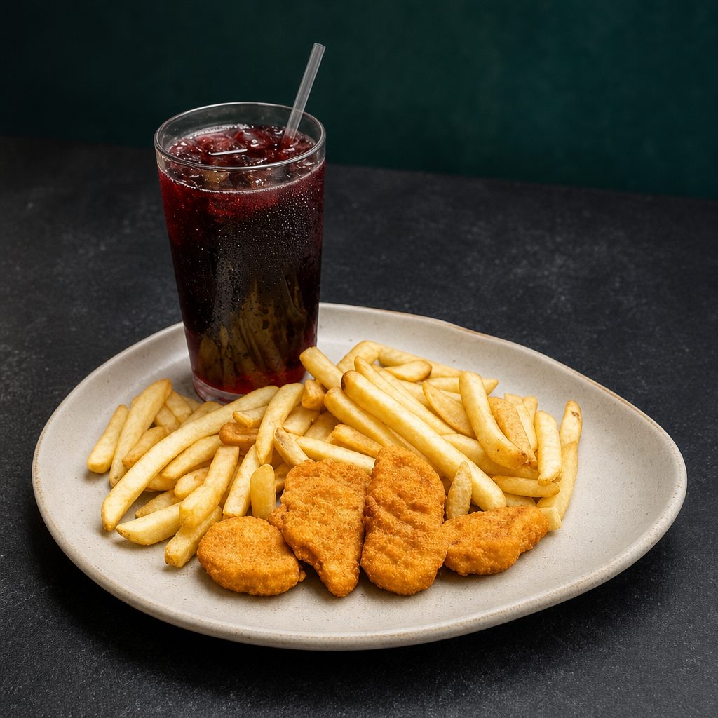 Kids Chicken Nuggets & Fries.
