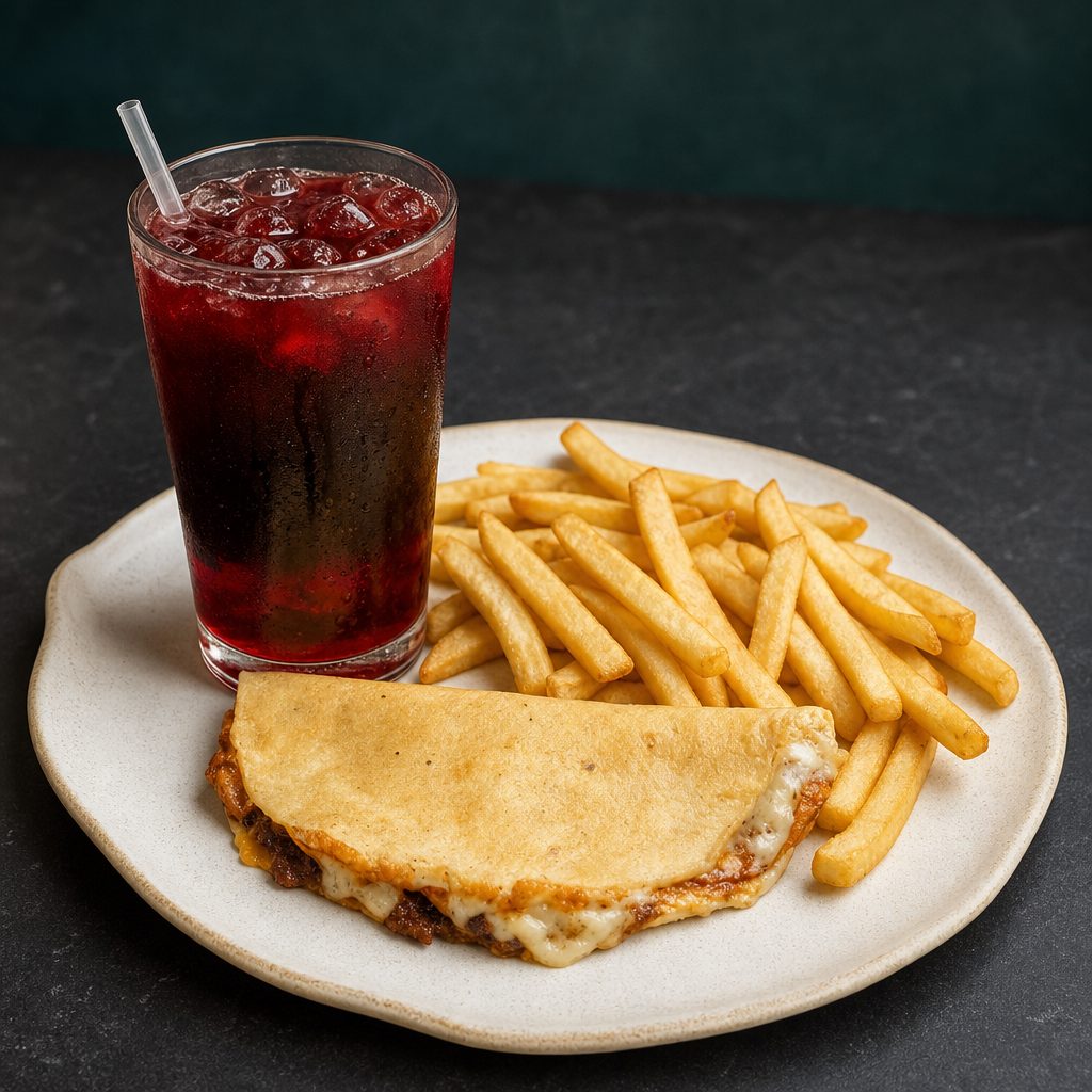 Kids Cheese Quesadilla & Fries.