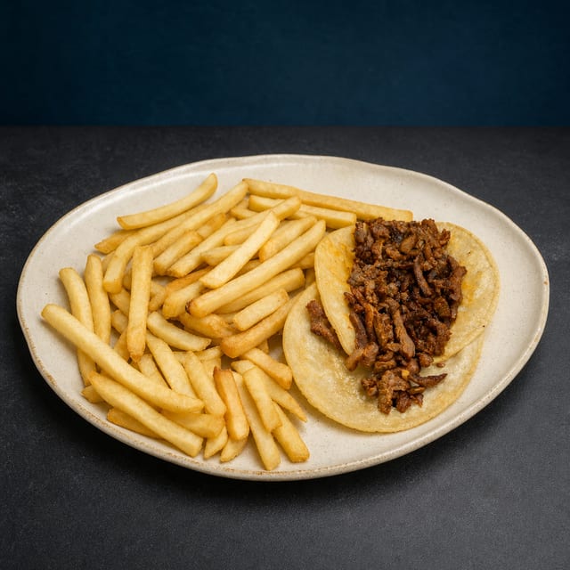 Kids Taco & Fries.