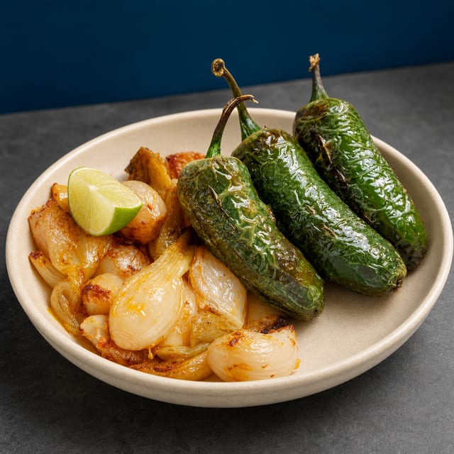 Grilled Onions & Jalapeños (3).