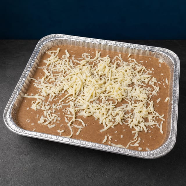 Tray of Refried Beans.