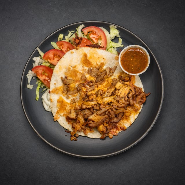 Mixed Meat Quesadilla.
