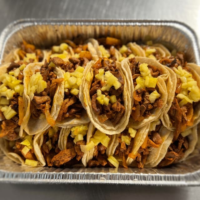 Tray of Mixed Street Tacos (1 Meat x 10 Each).