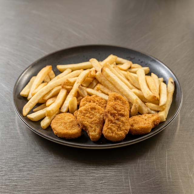 Kids Chicken Nuggets & Fries.
