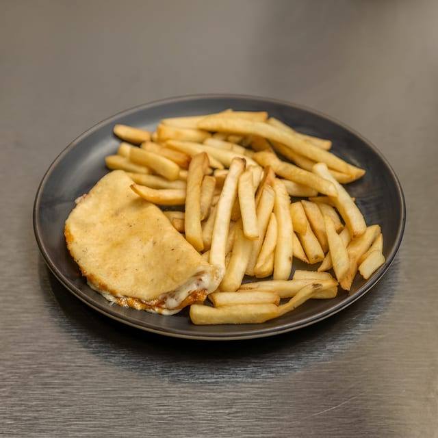 Kids Meat Quesadilla & Fries.