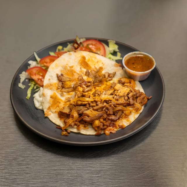 Mixed Meat Quesadilla.