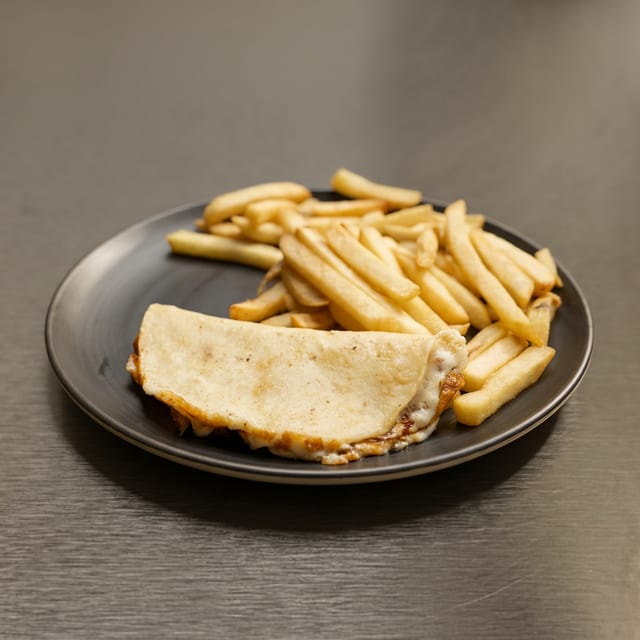 Kids Cheese Quesadilla & Fries.