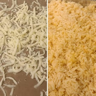 Trays of Refried Beans and Rice (2)