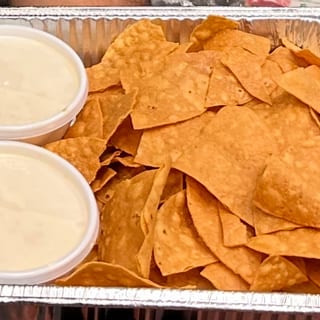 Tray Of Chips & Queso (Half Size)