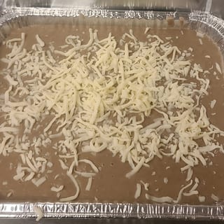 Tray of Refried Beans