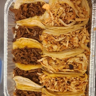 Tray of Mixed Street Tacos (1 Meat x 10 Each)
